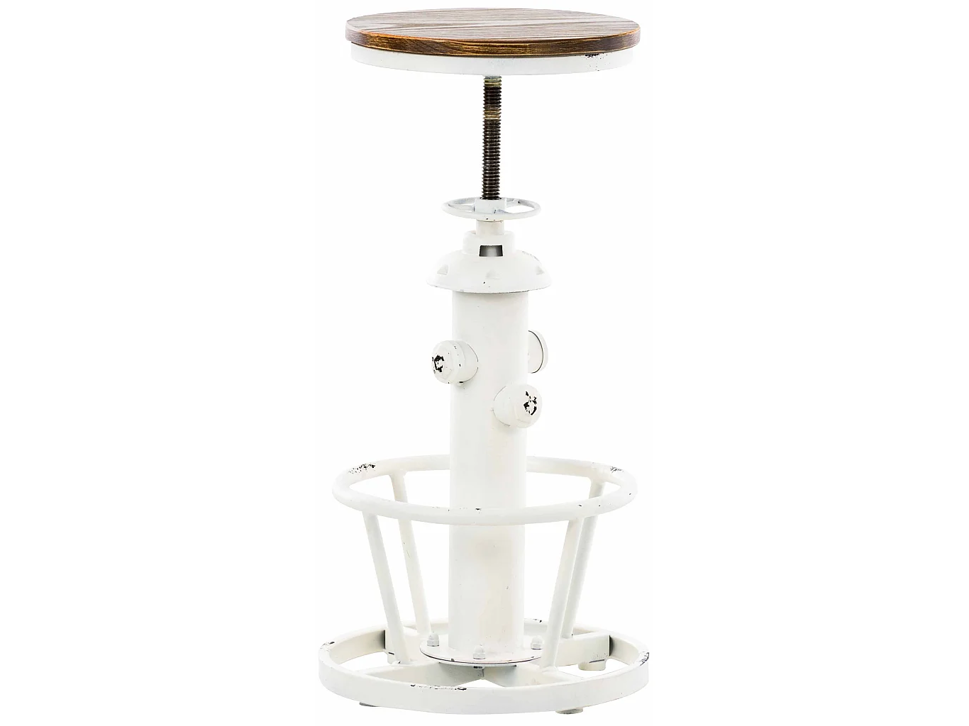 Tabourets de bar - Métal & Métal - Blanc antique - Bruna