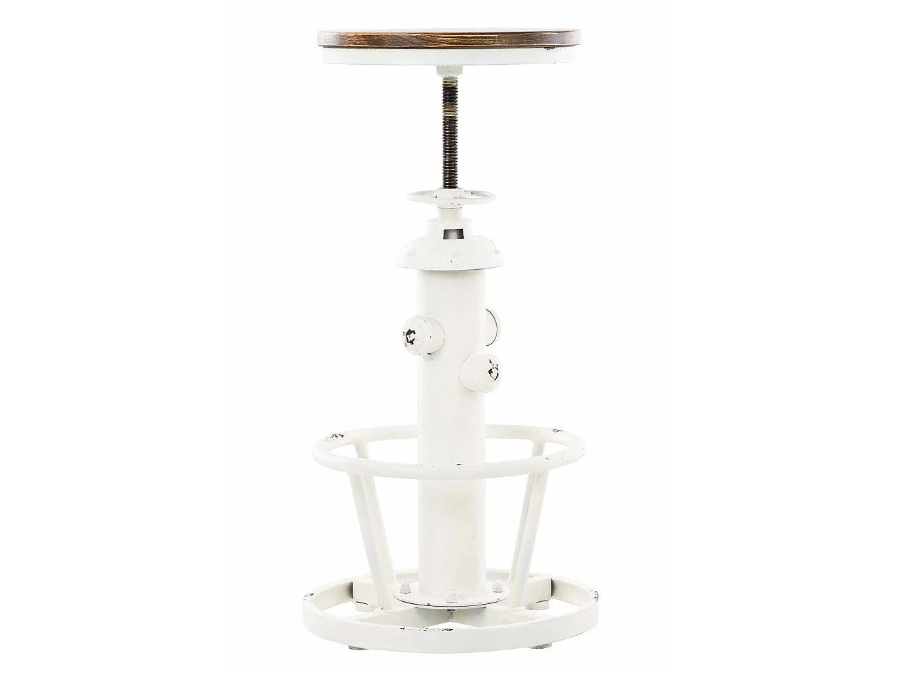 Tabourets de bar - Métal & Métal - Blanc antique - Bruna