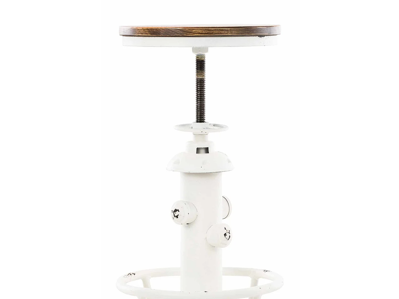 Tabourets de bar - Métal & Métal - Blanc antique - Bruna