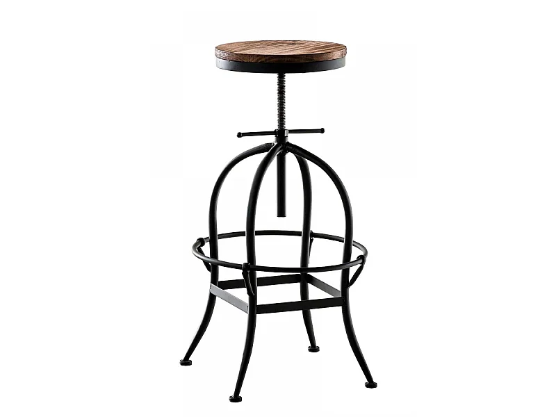 Tabouret de bar - Métal & Métal - Noir - Strong