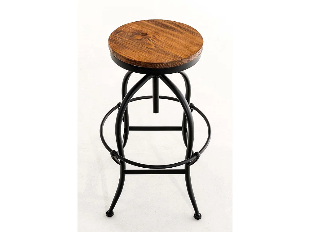 Tabouret de bar - Métal & Métal - Noir - Strong
