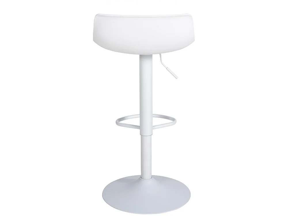 Lot de 2  Tabouret de bar - Plastique - Blanc - Aveiro