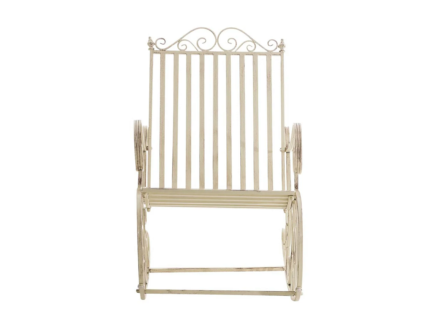 Lot de 2  Fauteuil à bascule - Métal & Antique clair - Crème antique - Smilla