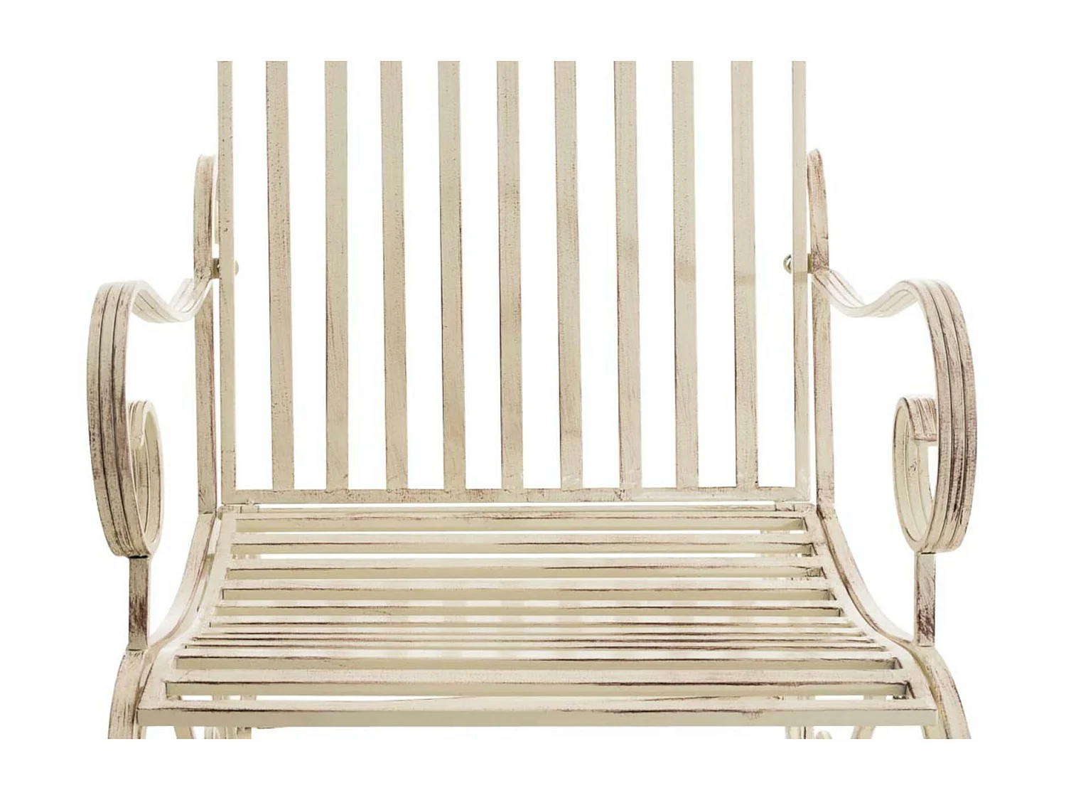 Lot de 2  Fauteuil à bascule - Métal & Antique clair - Crème antique - Smilla