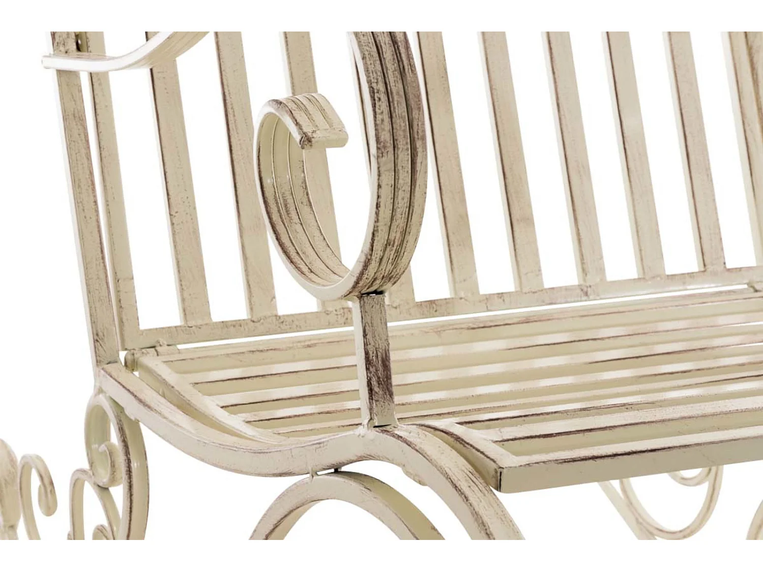 Lot de 2  Fauteuil à bascule - Métal & Antique clair - Crème antique - Smilla