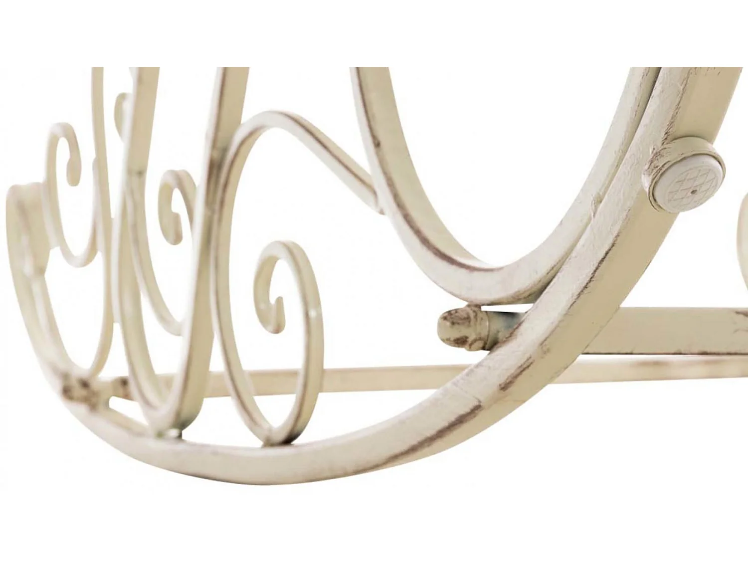 Lot de 2  Fauteuil à bascule - Métal & Antique clair - Crème antique - Smilla