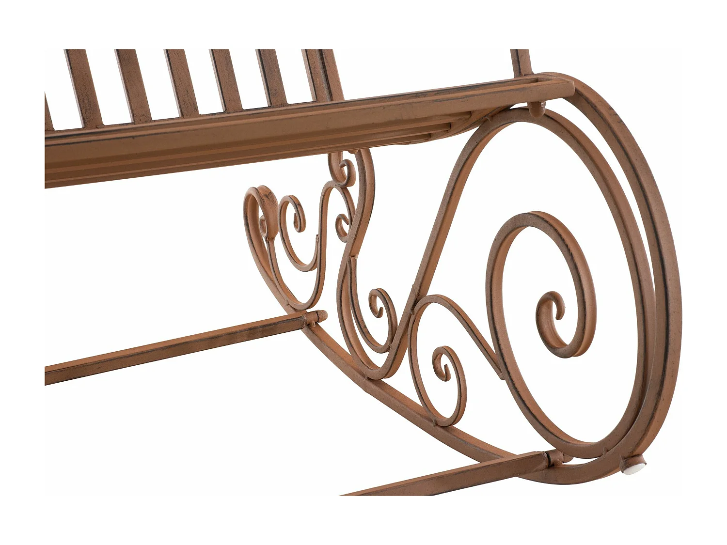 Fauteuil à bascule - Métal - Marron - Smilla