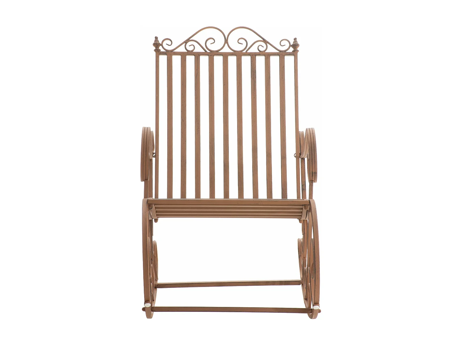 Fauteuil à bascule - Métal - Marron - Smilla