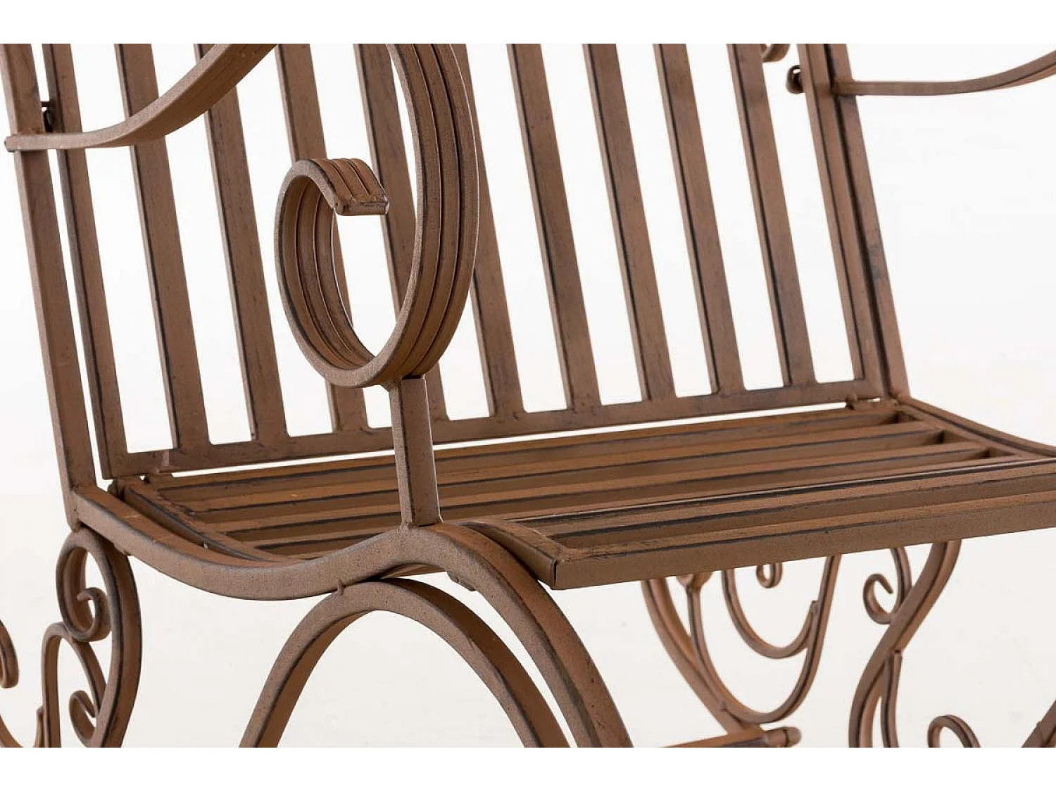 Fauteuil à bascule - Métal - Marron - Smilla