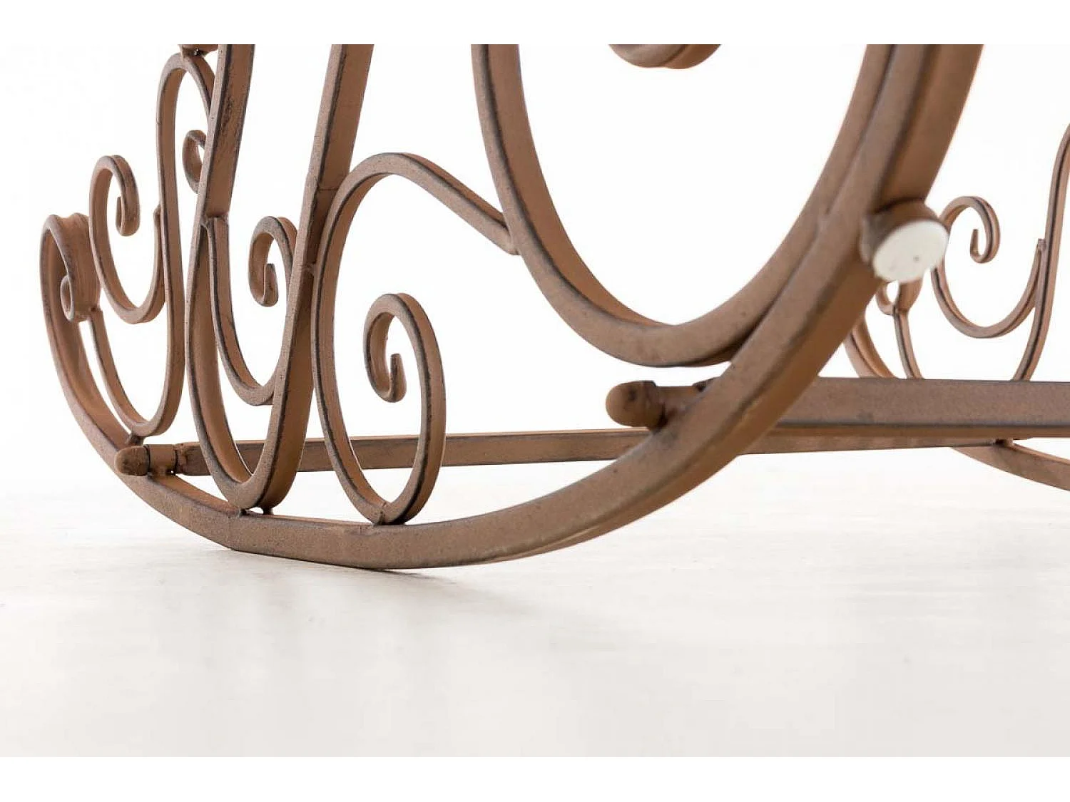 Fauteuil à bascule - Métal - Marron - Smilla