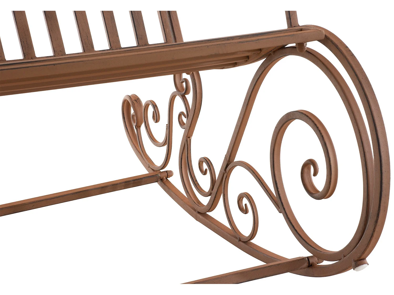 Fauteuil à bascule - Métal - Marron - Smilla