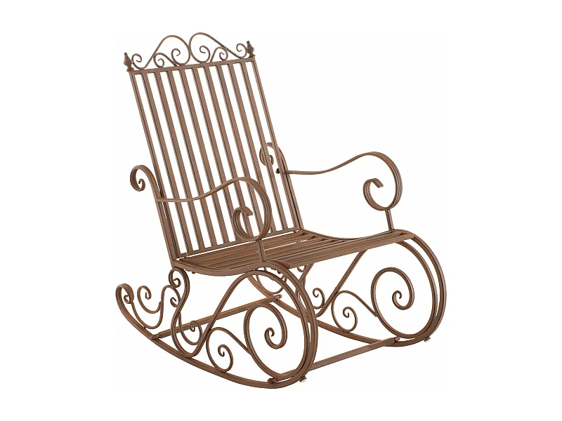 Schaukelstuhl - Metall - braun - Smilla