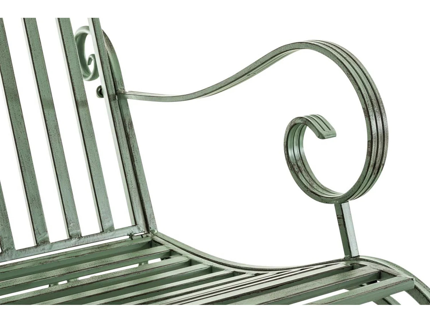 Lot de 2  Fauteuil à bascule - Métal & Antique clair - Vert antique - Smilla