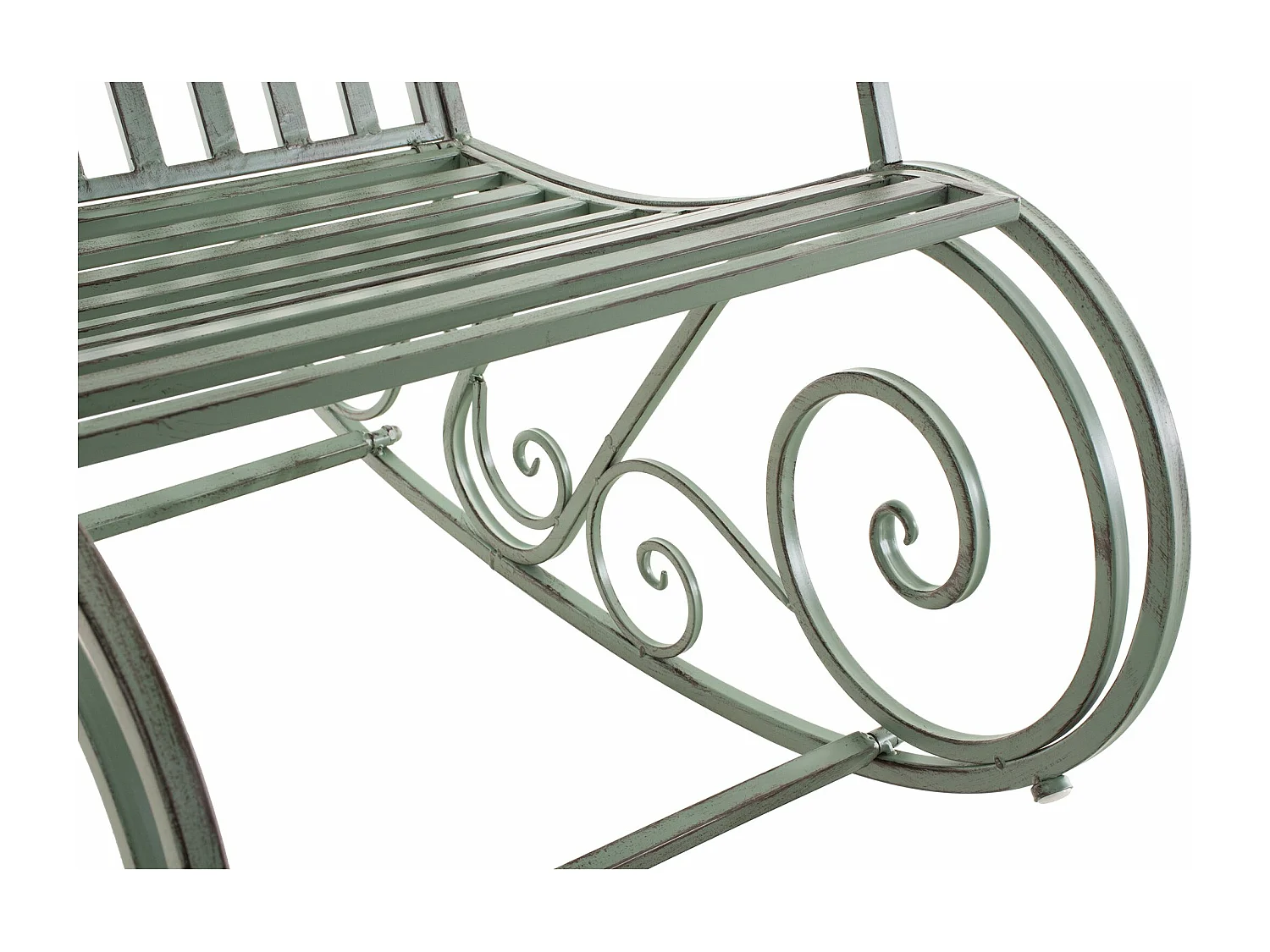 Fauteuil à bascule - Métal - Vert antique - Smilla