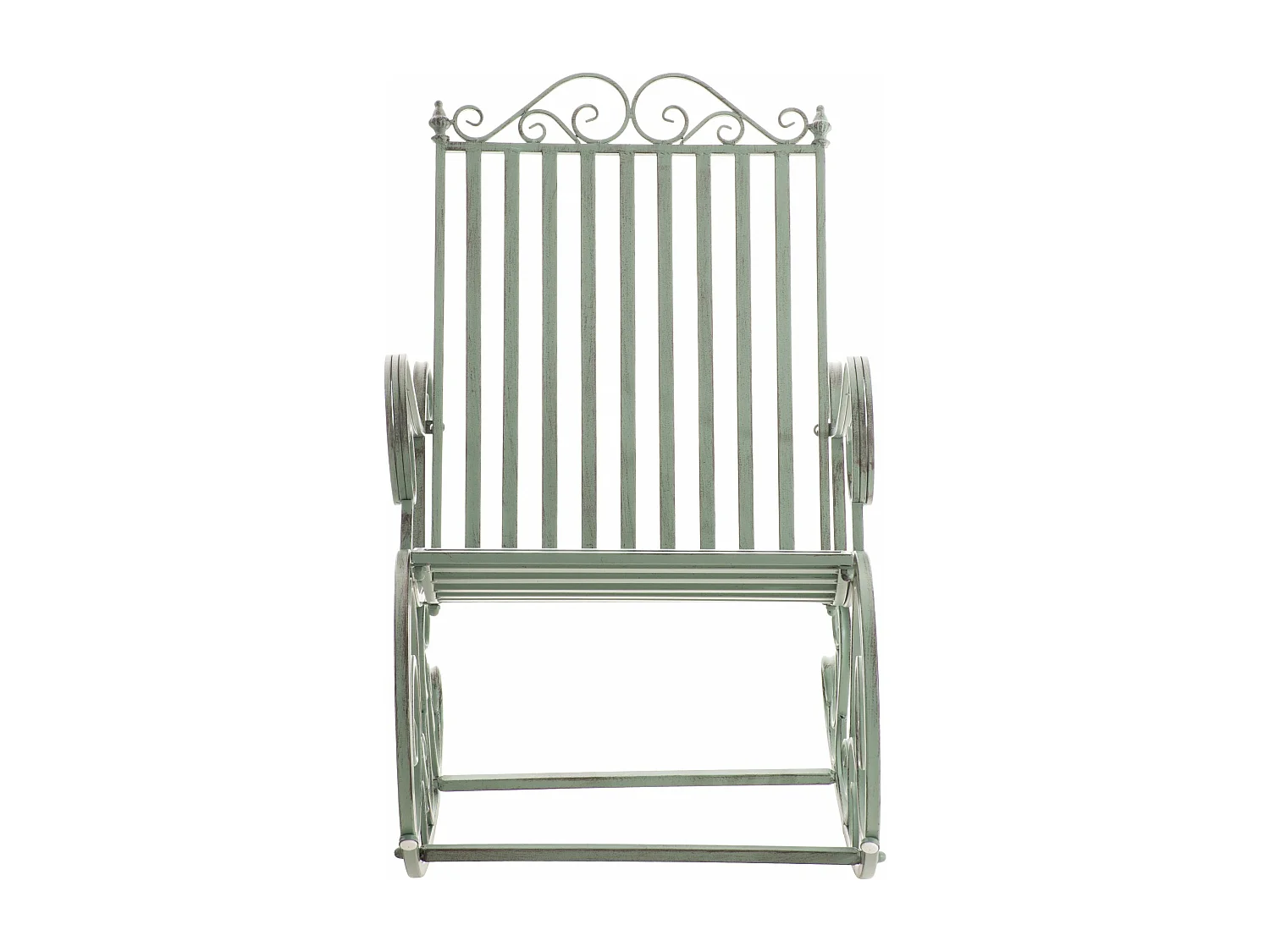 Fauteuil à bascule - Métal - Vert antique - Smilla