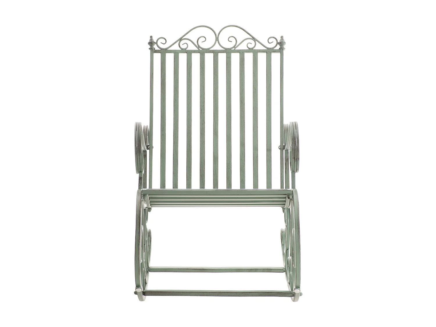 Fauteuil à bascule - Métal - Vert antique - Smilla