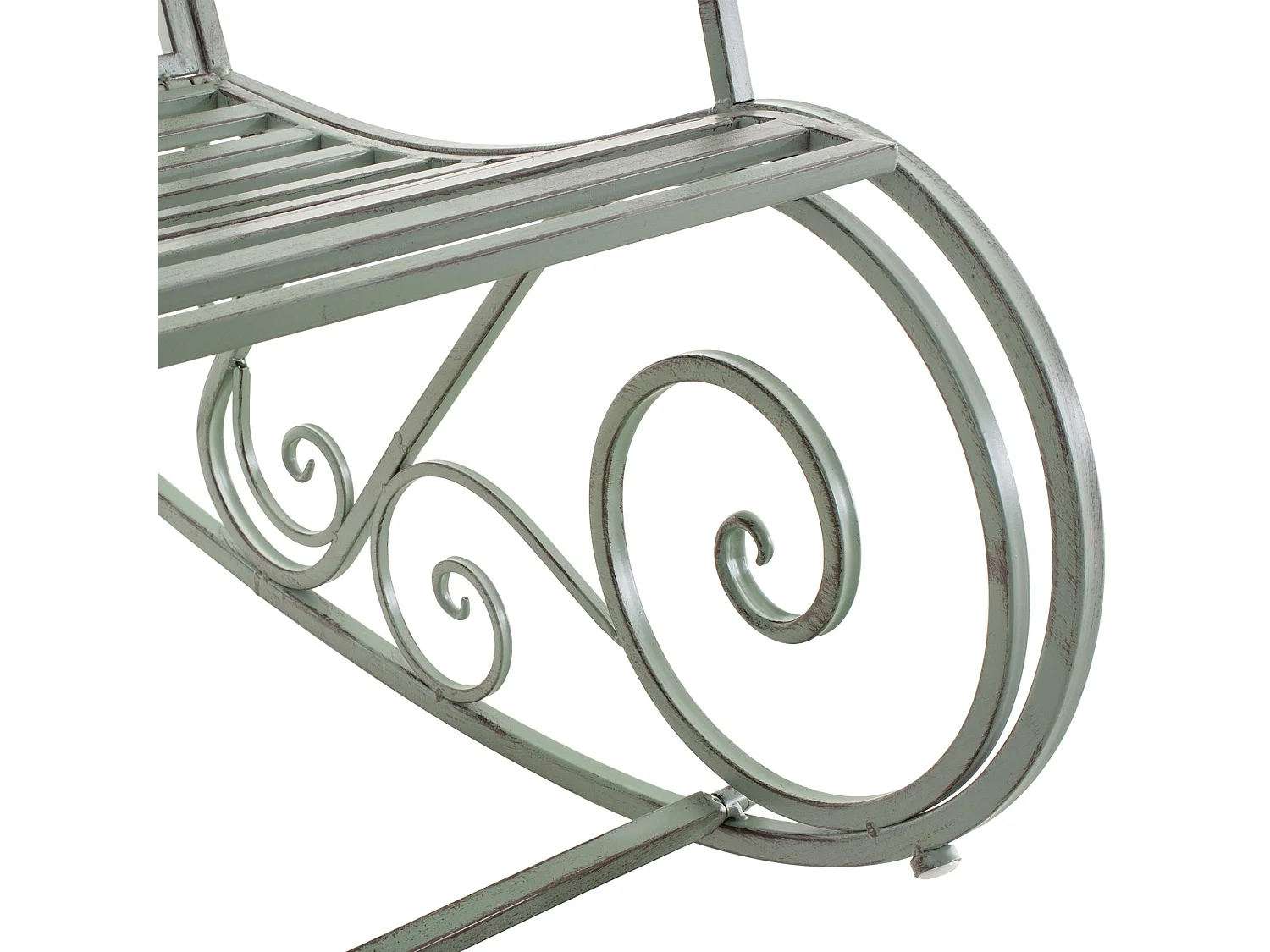 Fauteuil à bascule - Métal - Vert antique - Smilla