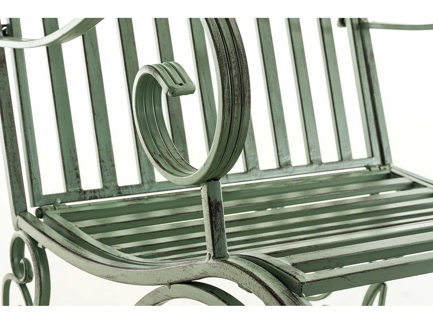 Fauteuil à bascule - Métal - Vert antique - Smilla