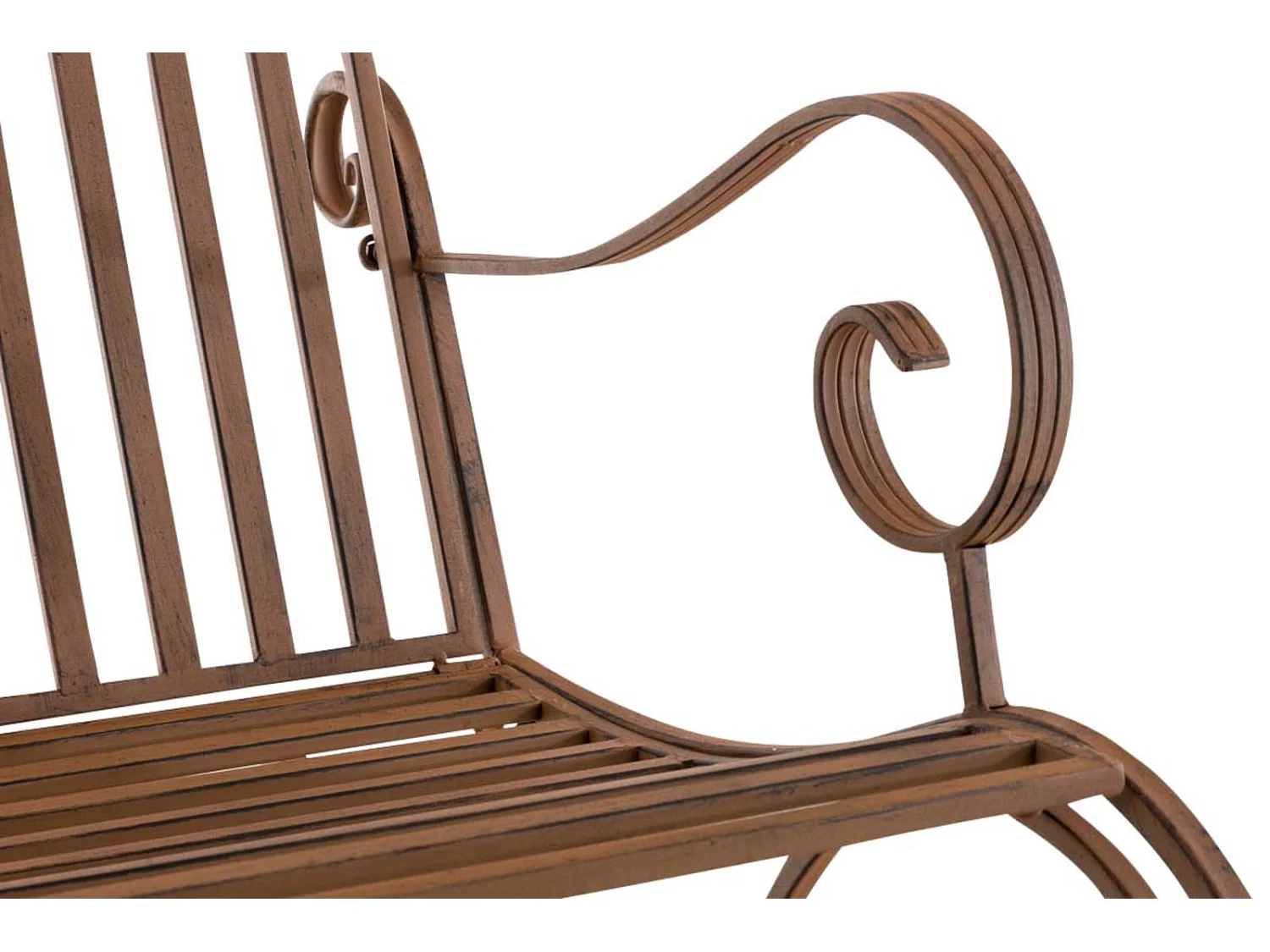 Lot de 2  Fauteuil à bascule - Métal & Antique clair - Marron - Smilla