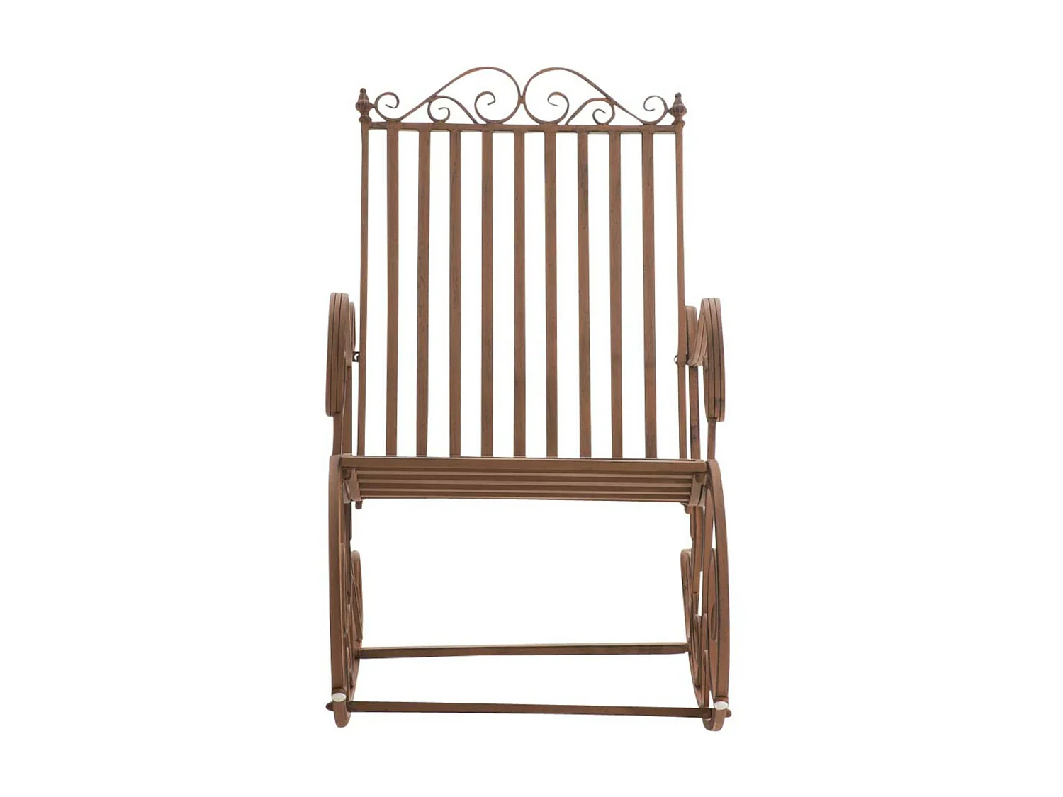 Lot de 2  Fauteuil à bascule - Métal & Antique clair - Marron - Smilla