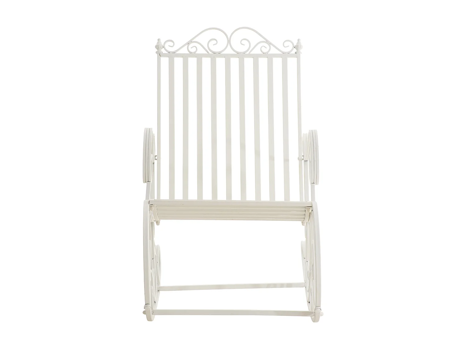 Fauteuil à bascule - Métal - Blanc - Smilla