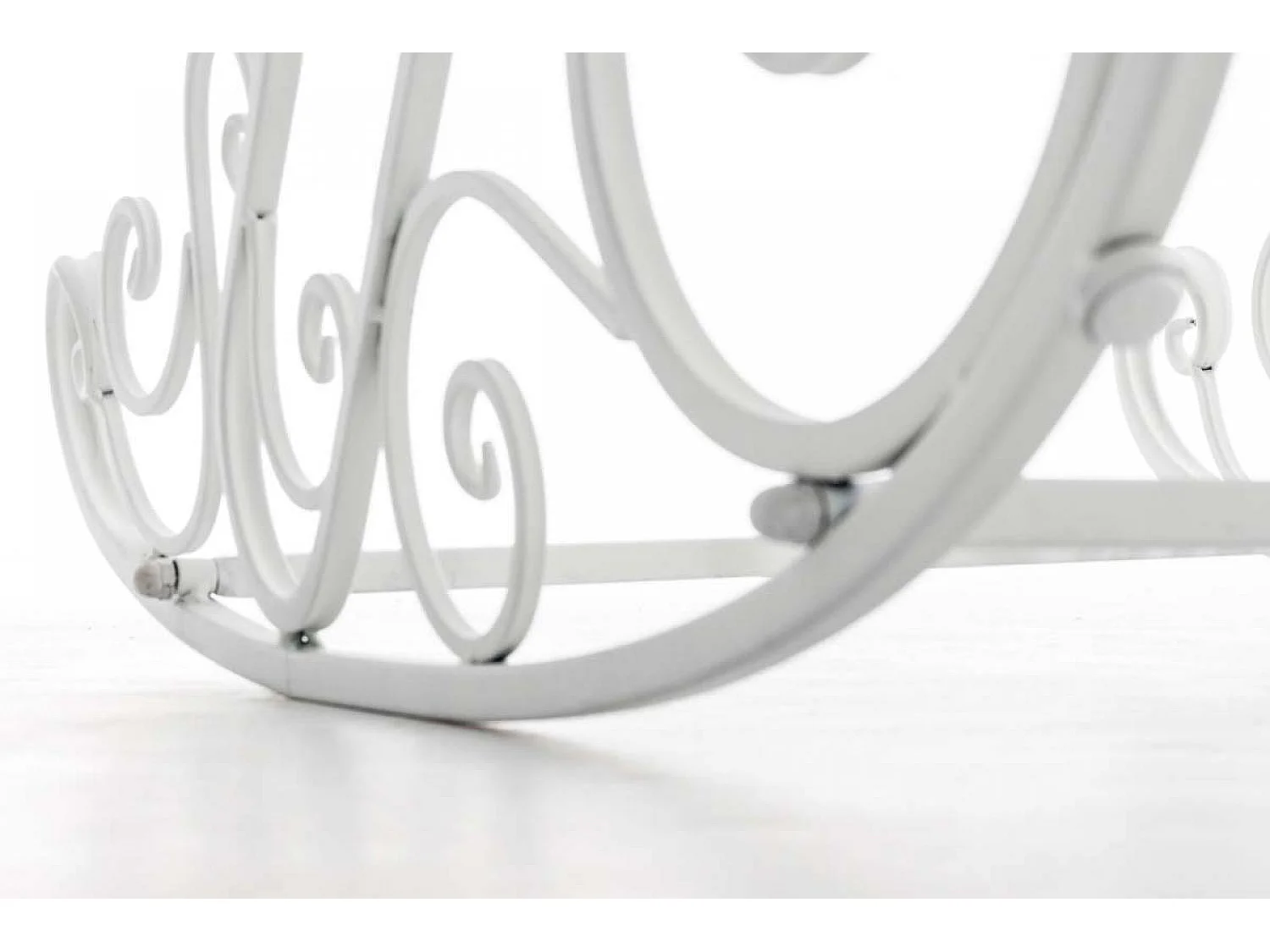 Fauteuil à bascule - Métal - Blanc - Smilla