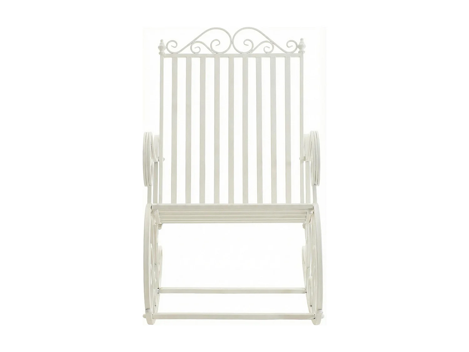 Fauteuil à bascule - Métal - Blanc - Smilla