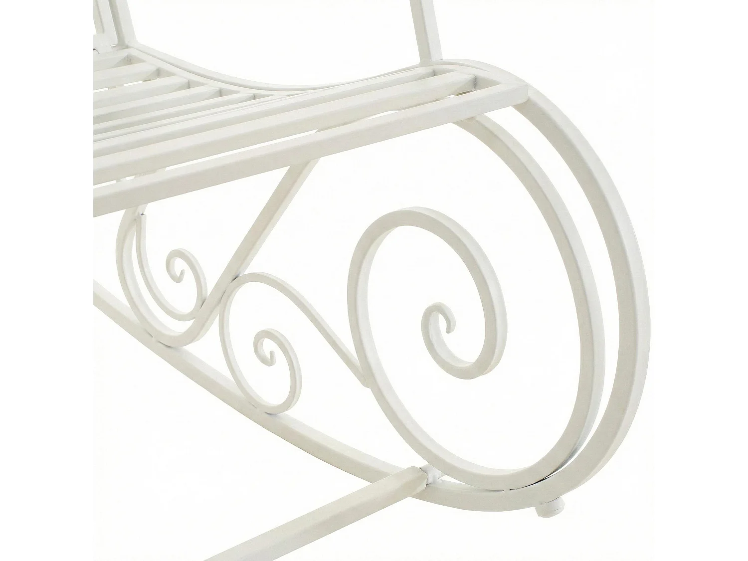 Fauteuil à bascule - Métal - Blanc - Smilla