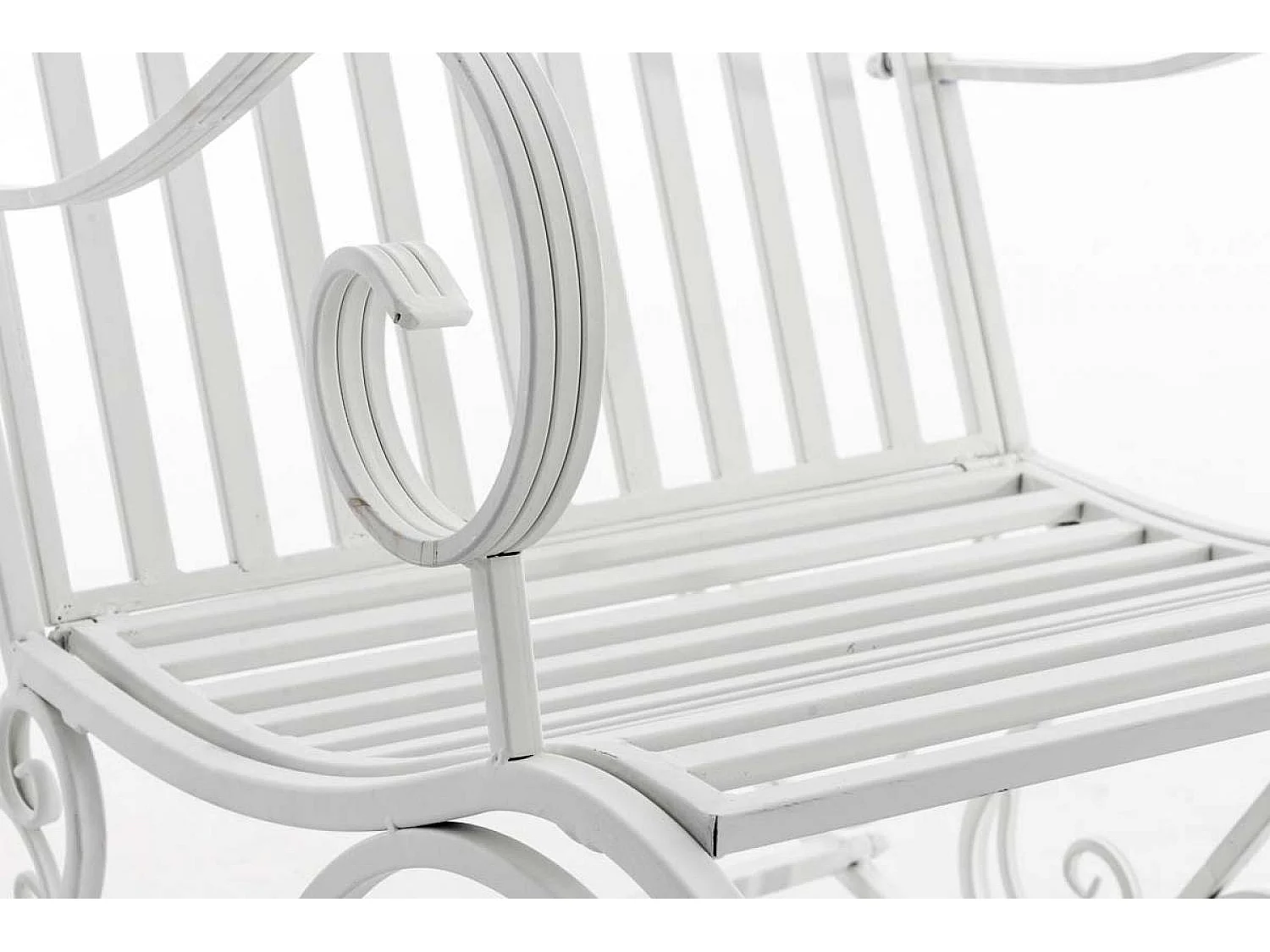 Fauteuil à bascule - Métal - Blanc - Smilla