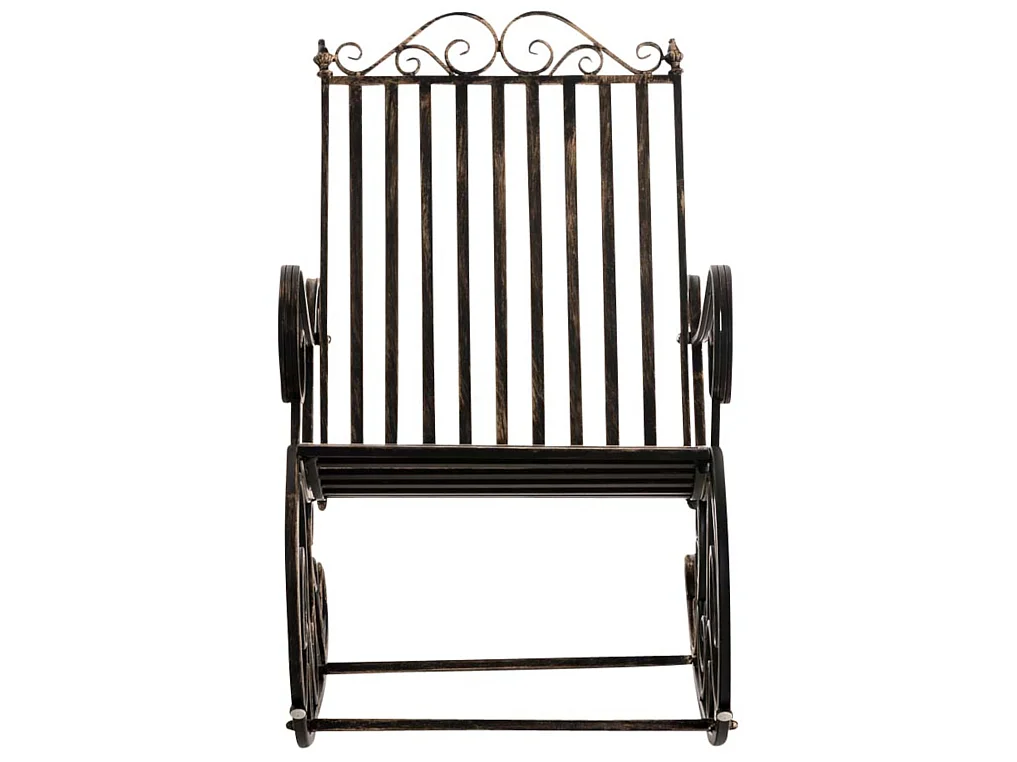 Lot de 2  Fauteuil à bascule - Métal & Antique clair - Bronze - Smilla