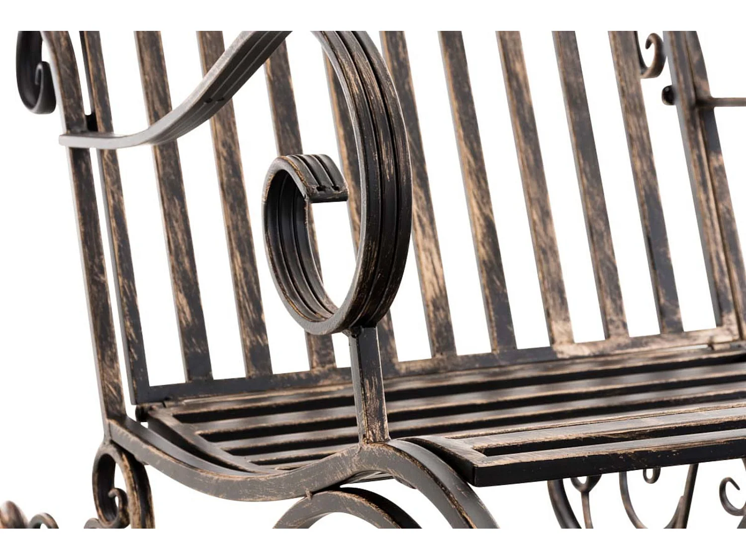 Lot de 2  Fauteuil à bascule - Métal & Antique clair - Bronze - Smilla