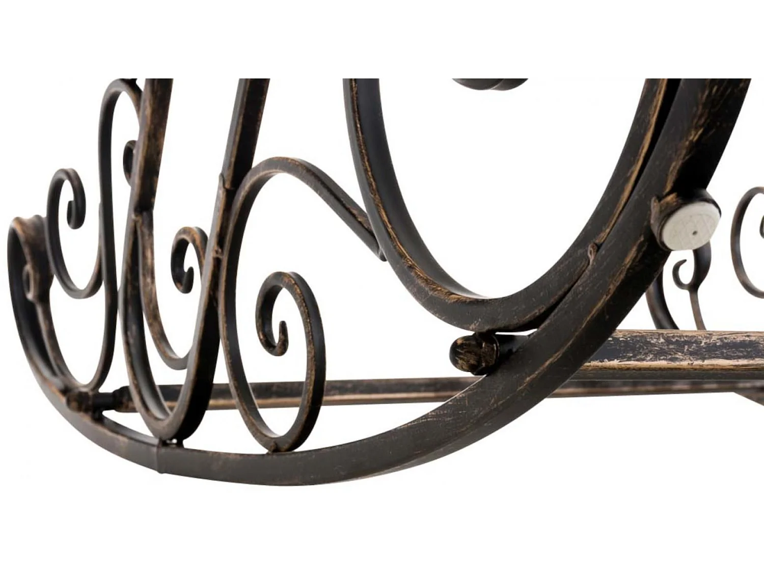 Lot de 2  Fauteuil à bascule - Métal & Antique clair - Bronze - Smilla