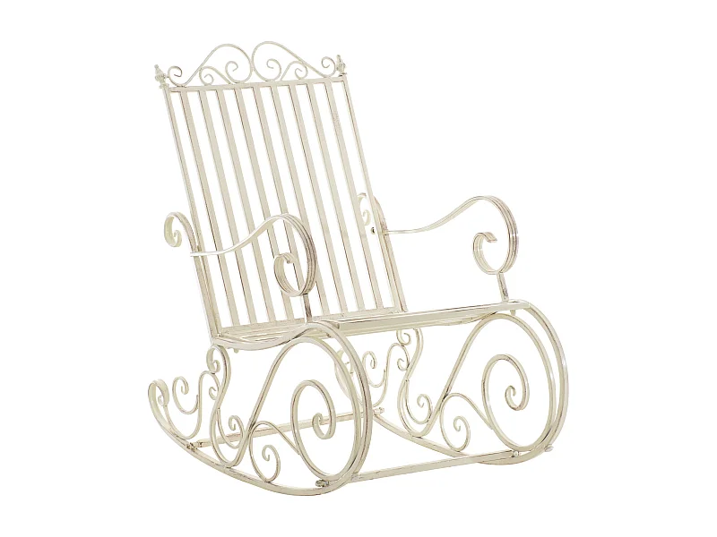 Fauteuil à bascule - Métal - Crème antique - Smilla