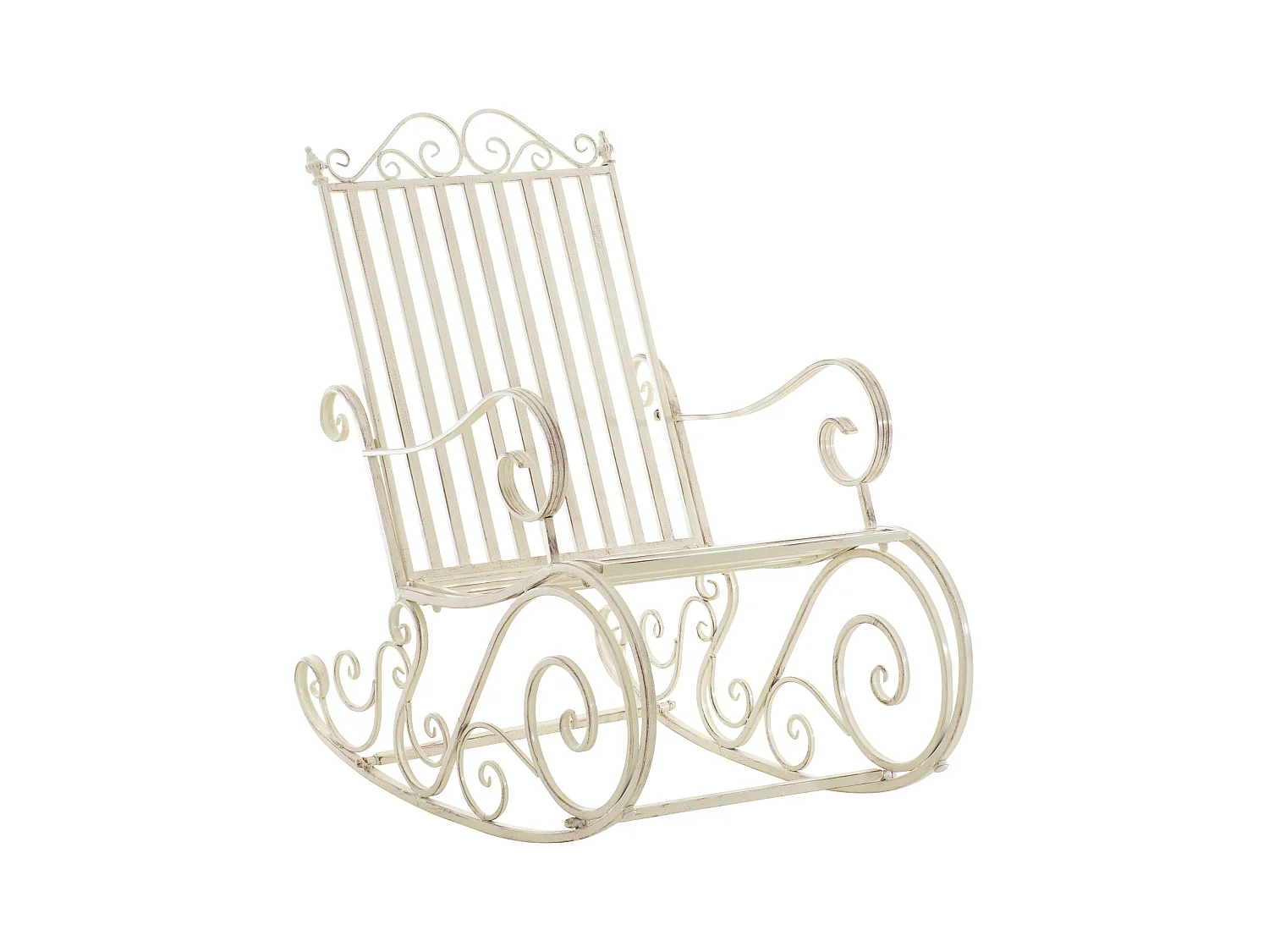 Fauteuil à bascule - Métal - Crème antique - Smilla