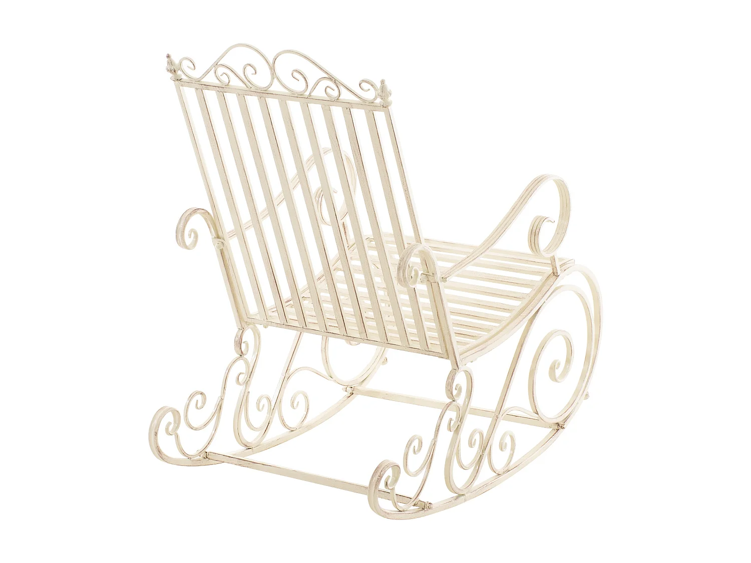 Fauteuil à bascule - Métal - Crème antique - Smilla