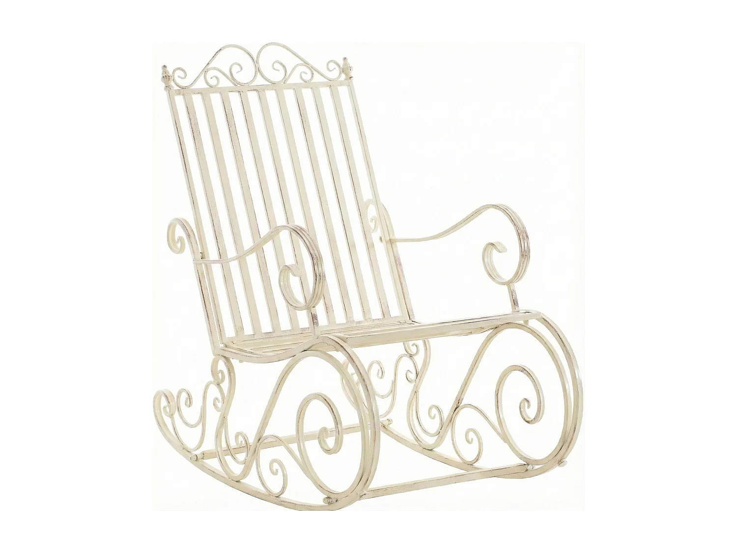 Fauteuil à bascule - Métal - Crème antique - Smilla