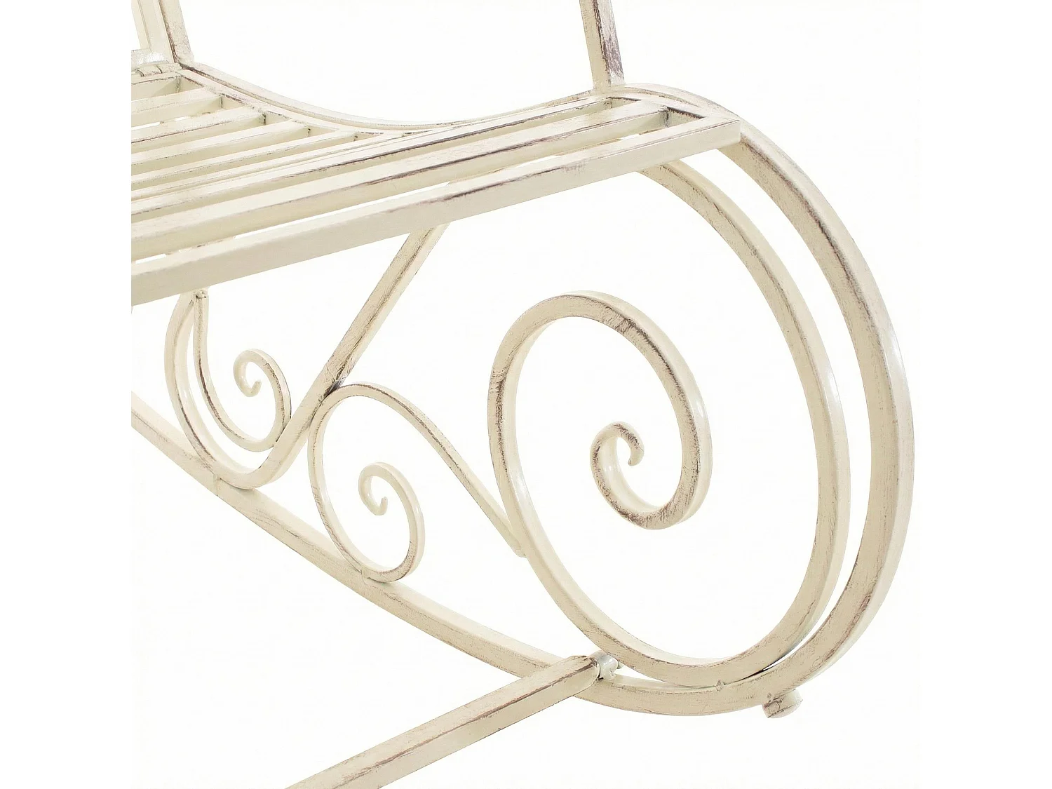 Fauteuil à bascule - Métal - Crème antique - Smilla