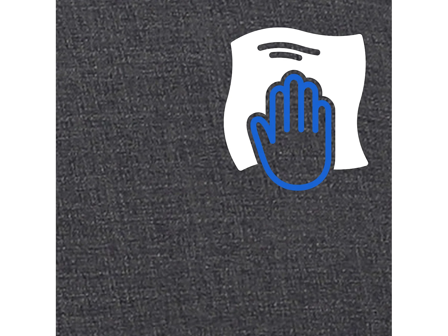 Fauteuil à bascule - Tissu & Noir - Gris foncé - Morelia