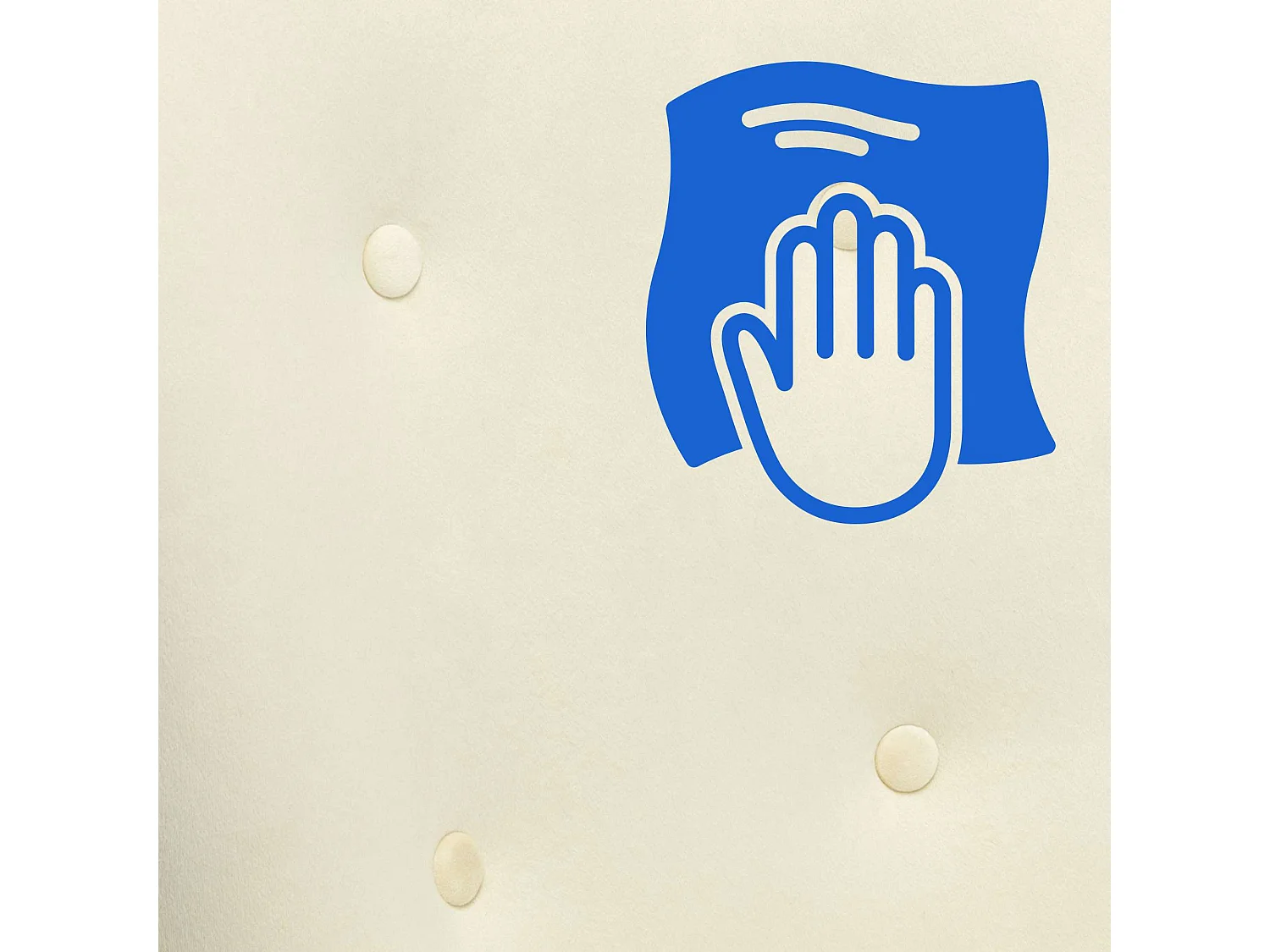 Fauteuils à bascule - Velours & Métal - Crème - Sanka