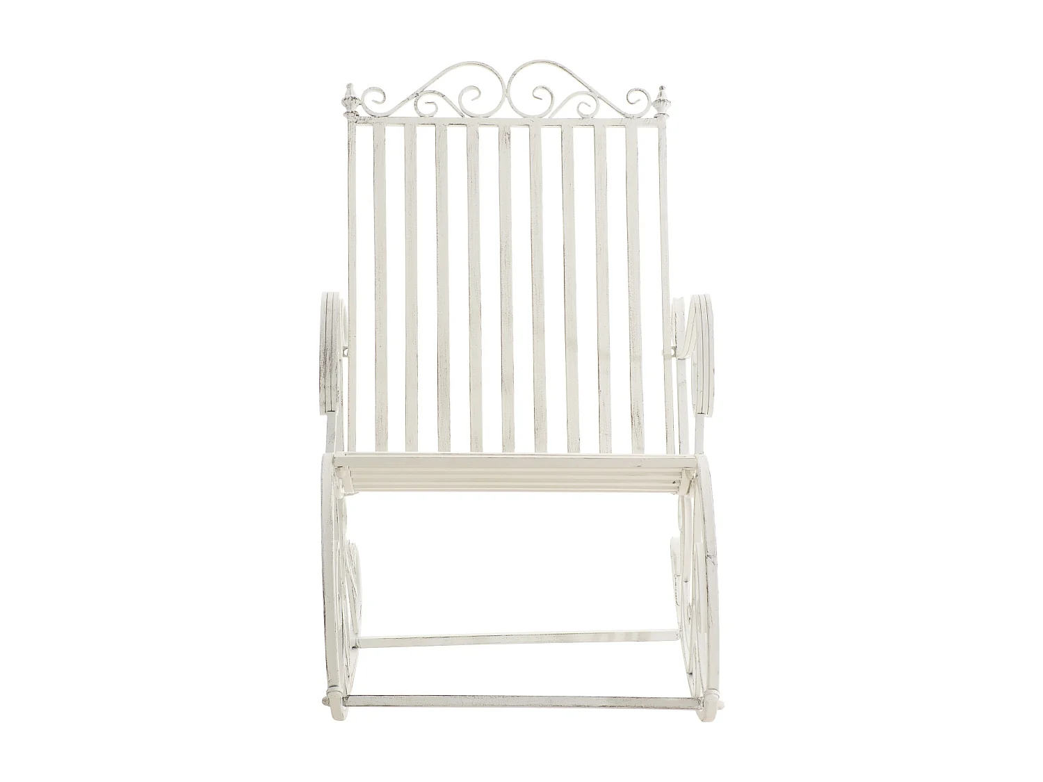 Fauteuil à bascule - Métal - Blanc antique - Smilla