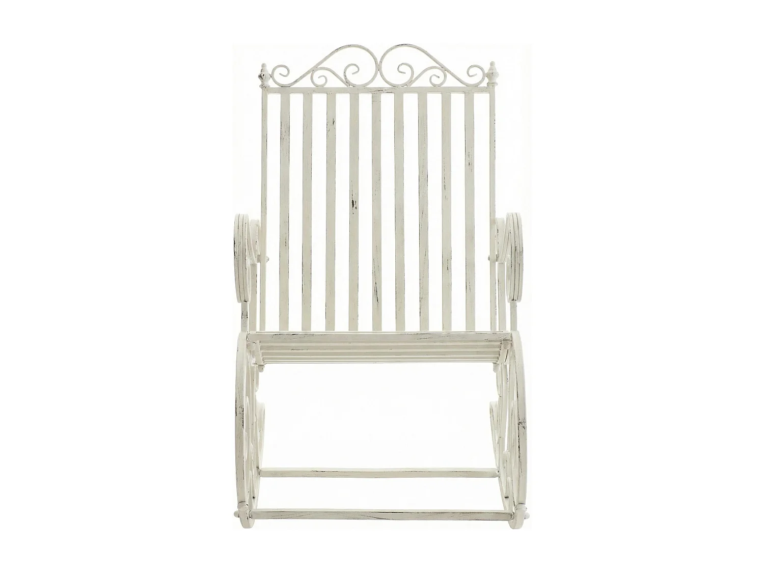 Fauteuil à bascule - Métal - Blanc antique - Smilla