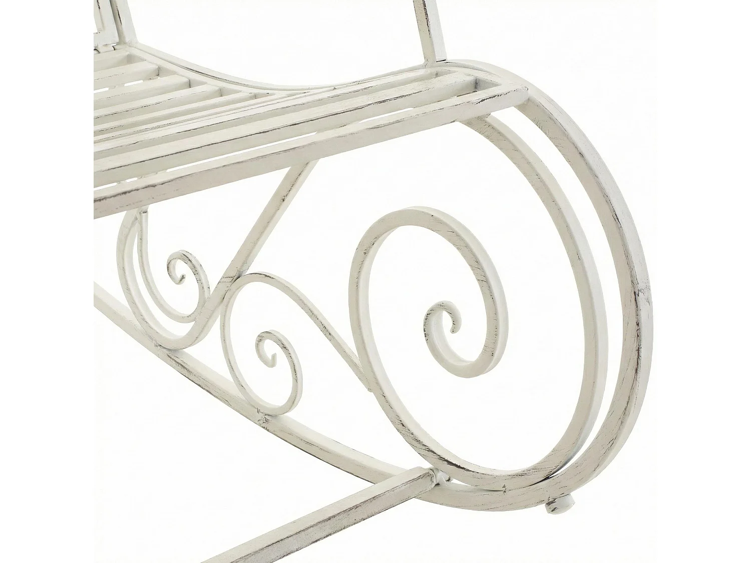 Fauteuil à bascule - Métal - Blanc antique - Smilla