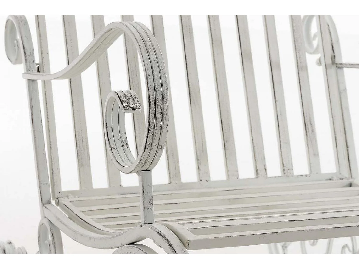 Fauteuil à bascule - Métal - Blanc antique - Smilla