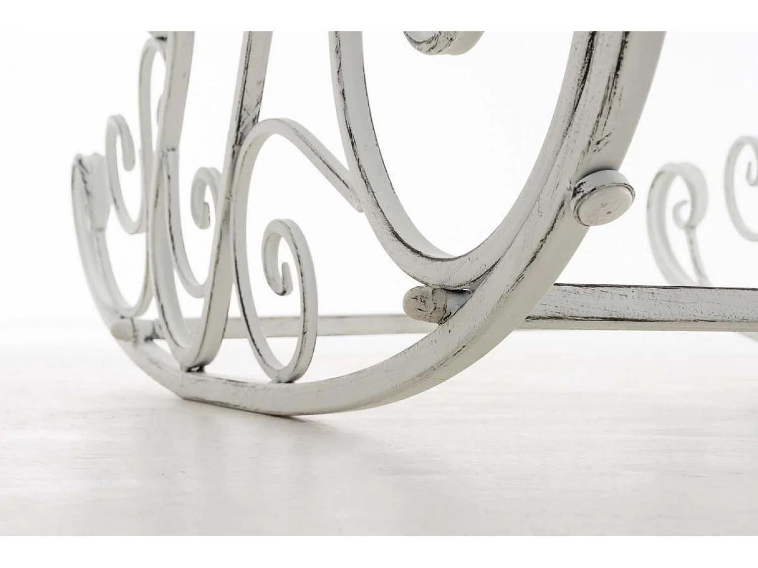 Fauteuil à bascule - Métal - Blanc antique - Smilla