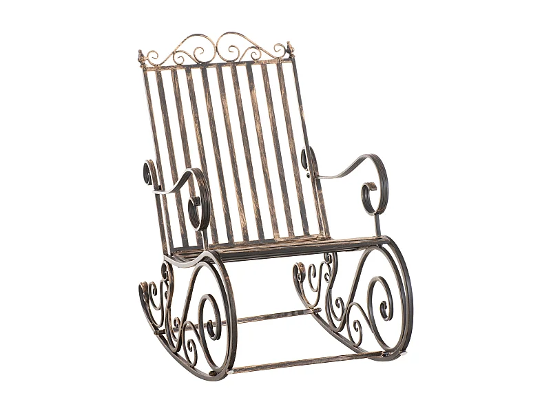 Fauteuil à bascule - Métal - Bronze - Smilla