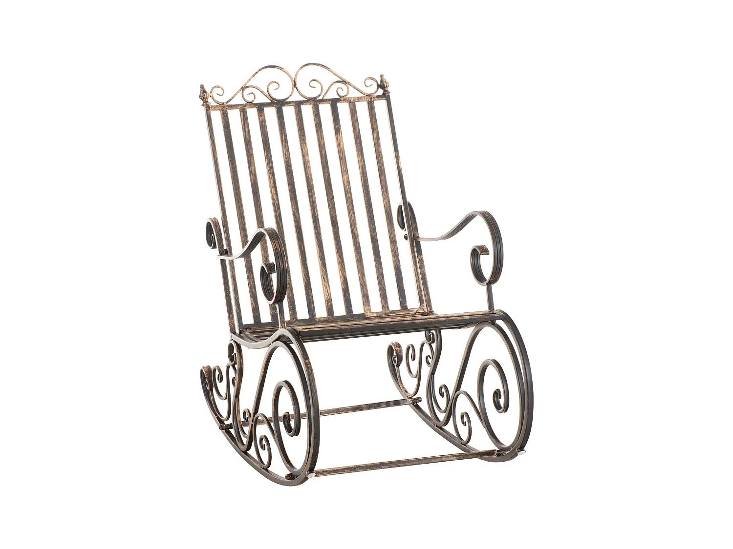 Fauteuil à bascule - Métal - Bronze - Smilla