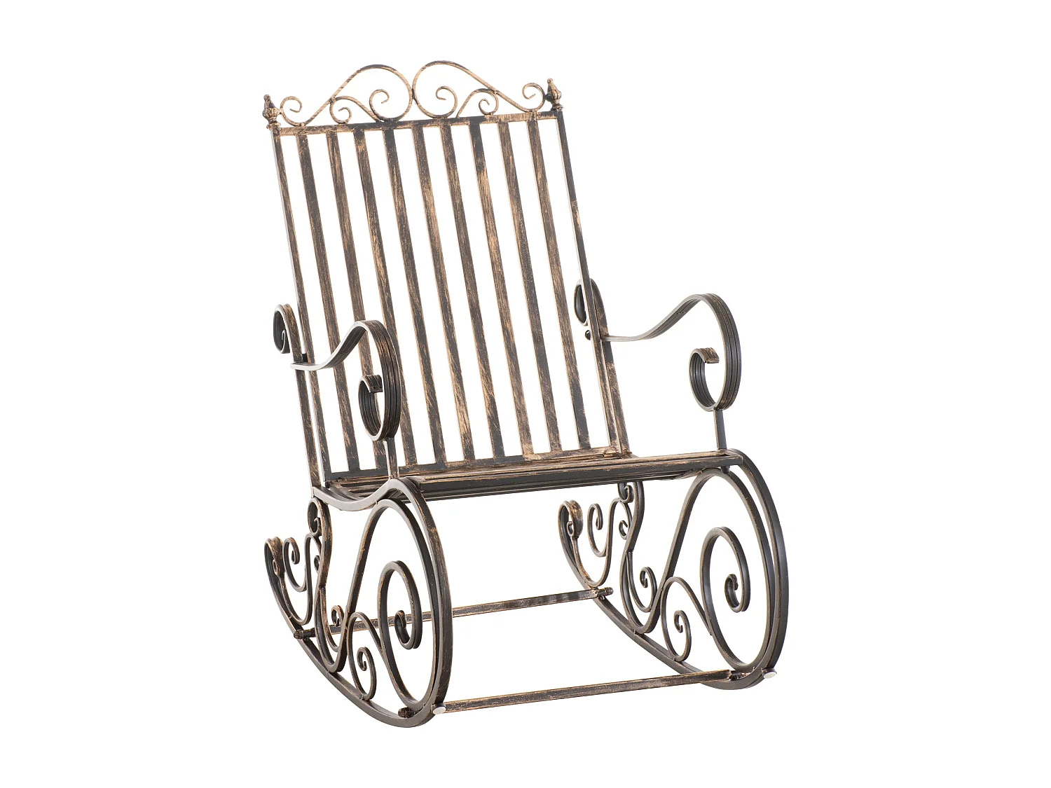 Fauteuil à bascule - Métal - Bronze - Smilla