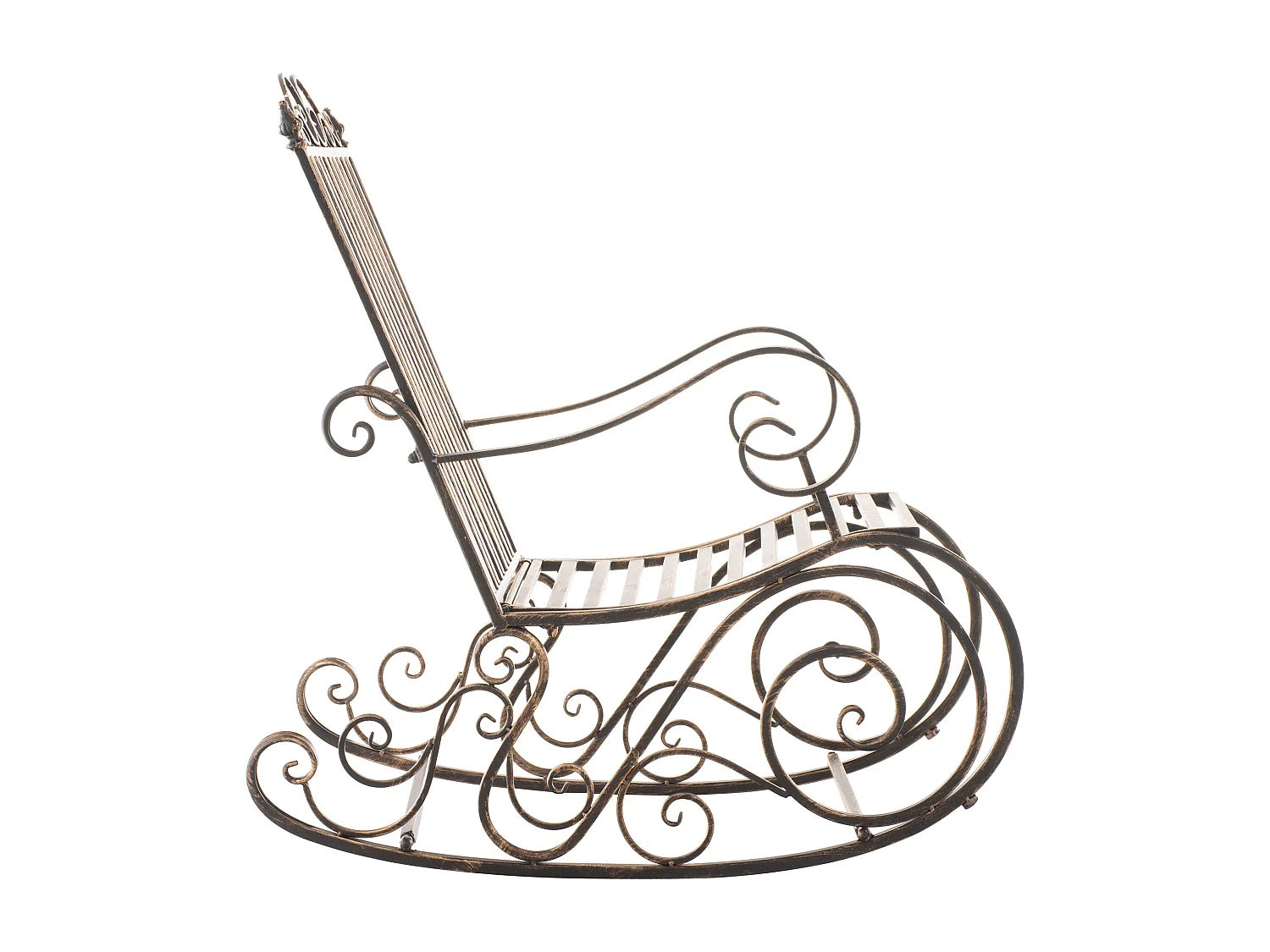 Fauteuil à bascule - Métal - Bronze - Smilla