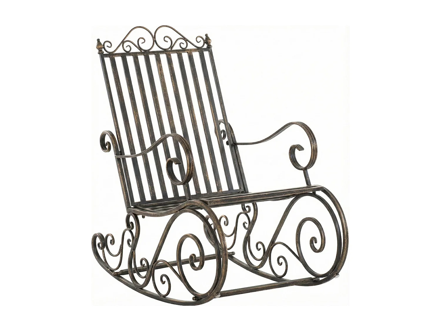 Fauteuil à bascule - Métal - Bronze - Smilla