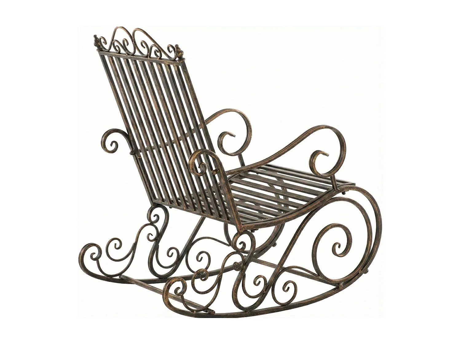 Fauteuil à bascule - Métal - Bronze - Smilla